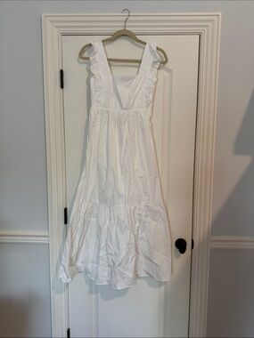 NWT Aqua White Cotton Maxi Dress